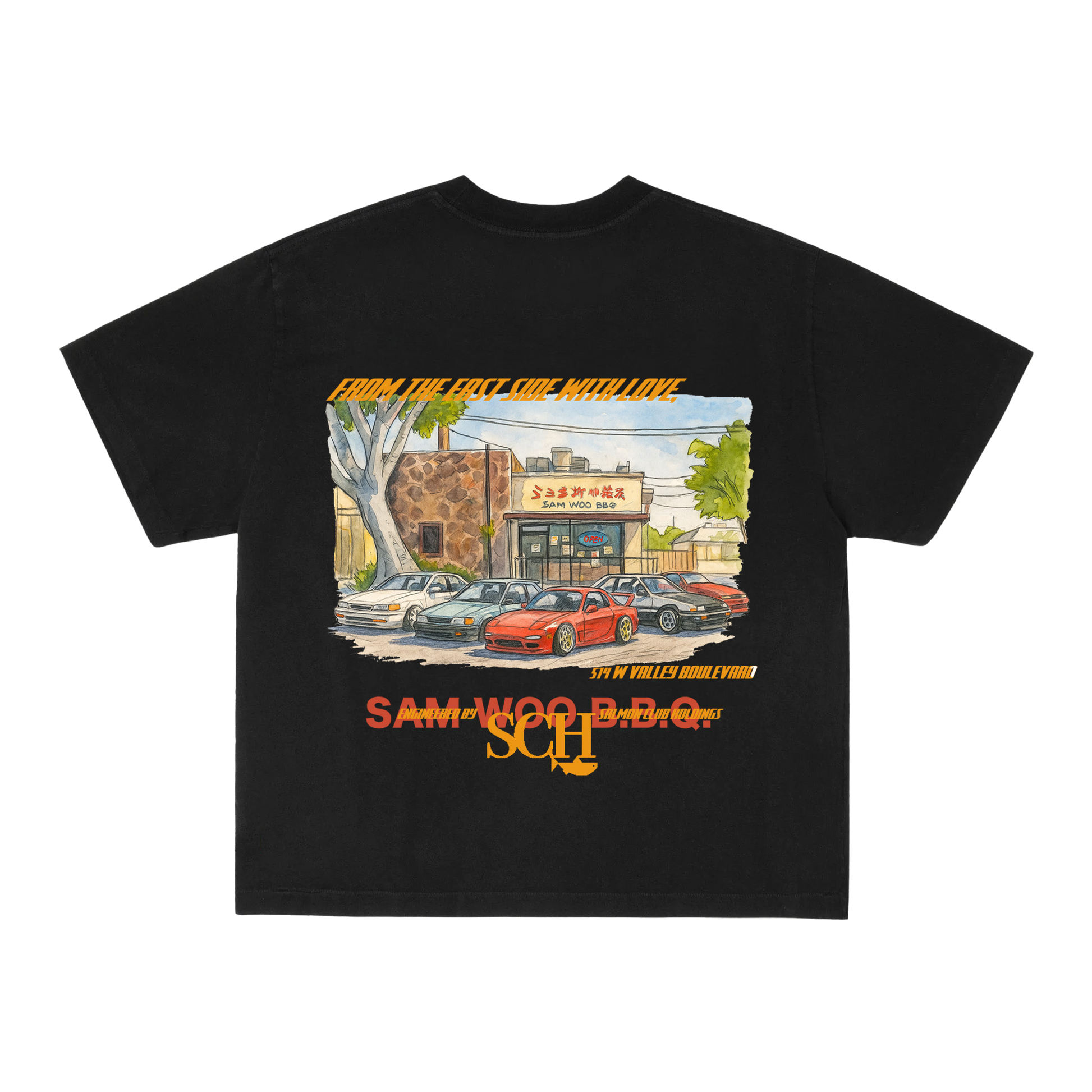 SCH x Sam Woo BBQ From The East Side, w/Love Old School Tee and Dinner May 30, 2026